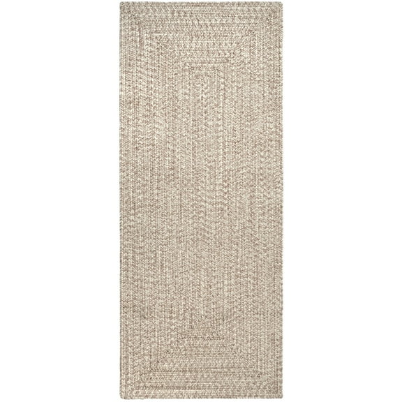 nuLOOM Wynn Braided Indoor/Outdoor Runner Rug, 2' 6" x 14', Tan