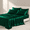 Blackish Green-King, variant on 6-piece Full Satin Sheet Set Black Silky Sheets