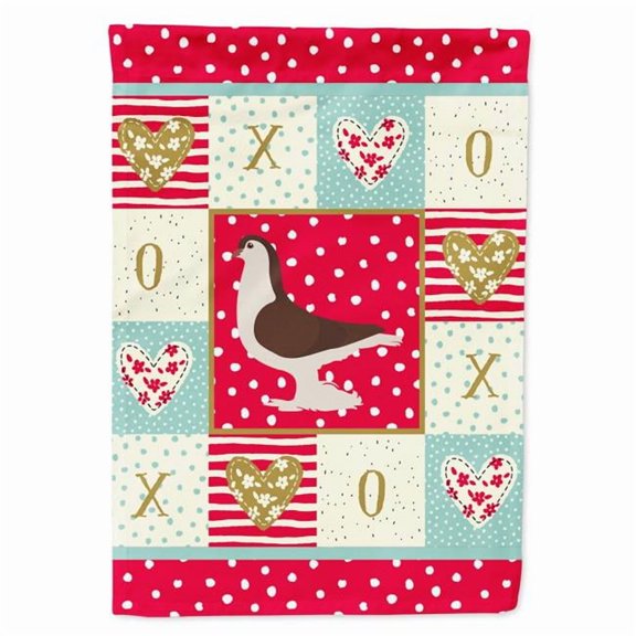 Carolines Treasures CK5370GF 11 x 0.01 x 15 in. Large Pigeon Love Flag Garden Size