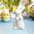 thumbnail image 4 of SLYNSHome Easter Bunny Decorations Mini Ceramic Rabbit Figurine Decor Vintage Bunny Figurine Spring Easter Home Decor, 4 of 7