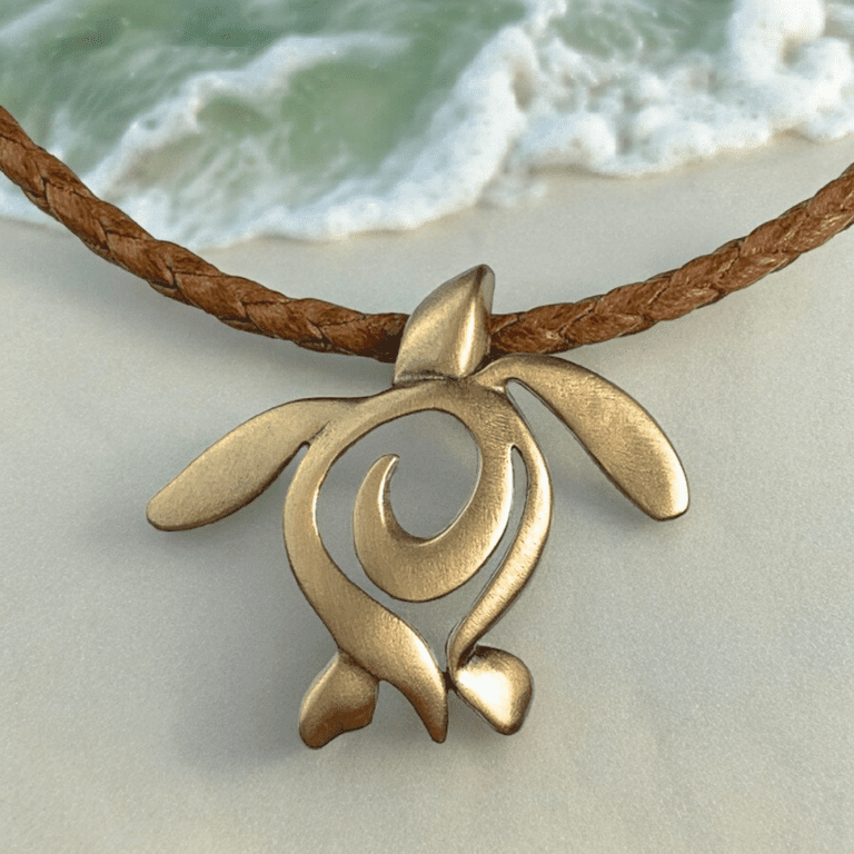 Sea Turtle Necklace Antique Bronze Pendant- Sea Turtle Gift for