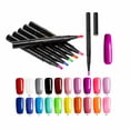 thumbnail image 5 of Tkrady 20 Colors Nail Polish Pen 2ml, 3 in 1 One Step Nail Gel Pen Brush Pen No Need Base Top Coat, For Nail Art DIY Drawing Polish Marker Pen Nail Decoration, 5 of 5