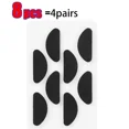 thumbnail image 1 of Plaquettes de Nez Autocollantes en Mousse EVA Antidérapantes Réutilisables Mini Forme Ovale Douce Kit d'Accessoires pour Lunettes Noir Forme D 8 Pcs, 1 of 6