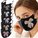 thumbnail image 1 of Adulto 5 piezas melocotón corazón mariposa diamante moda hielo algodón máscara JAMW Sencillez, 1 of 5