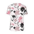 thumbnail image 3 of Rocae Lilies Flowers for Breathable Men's Baseball T-Shirt Fashionable Casual Baseball Jersey, Moisture-wicking Sportswear 3X-Large, 3 of 9