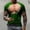 Green, variant on ALLLIST Casual Tops for Men Gray Crew Neck Short Sleeve Muscle Loose Gift Graphic T-Shirts Printed Mens Shirts