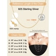 thumbnail image 4 of ChainsProMax Solid 925 Sterling Silver Chain Necklace 1.5mm Thin Rolo Chain for Women Men, 4 of 6