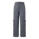 thumbnail image 5 of WILLBEST Pantalones Casuales para Mujer, de Cintura Alta, Lisos, con Cordones, para el Trabajo, con Bolsillo y Pierna Recta, para Uso Diario y Diario. XXXL, 5 of 7