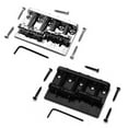 thumbnail image 4 of 2X 4 String Hardtail Bass Guitar Bridge for Fender Precision Jazz Bass Style Bass, Black, 4 of 5
