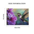 thumbnail image 2 of ZFLMY Hummingbird Flowers Canvas Wall Art Decor for Home Living Room Bedroom Kitchen Office Hotel Salon, Ready to Hang Room Home Art Decor 16x12in, 2 of 6