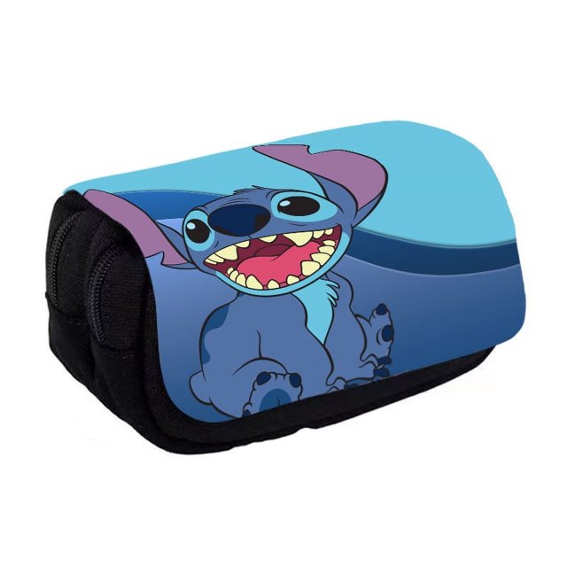 Sewing cartoon double-layer large capacity clamshell pencil case Children's pencil case