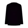 thumbnail image 3 of Hauts pour Femmes Grande Taille, Chemises Décontractées à Manches Longues Coupe Décontractée, Blouses à Col Rond T-Shirt Surdimensionné Confortable, Tenue d'Intérieur Tendance 2026 pour Usage Quotidien, 3 of 6