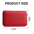 thumbnail image 2 of Credit card holder zippered wallet, multi slot card bag, with 26 card slots-style:style1;, 2 of 5