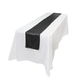 thumbnail image 2 of Restaurantware-Table Tek 12 x 108 Inch Table Runners, 10 Satin Long Runners - Machine Washable, Decorative, Black Polyester Party Runner, For Weddings And Events, 2 of 10