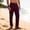 Wine, variant on Dolkfu Business Men Pants Comfy Dress Pants formal Pleated Zipper Mens Trousers L