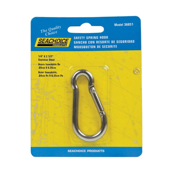 HOOK SAFE SPRNG1/4"X2.5" (Pack of 1)
