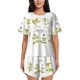 thumbnail image 1 of Fotbe Herbs and Spices Conjunto de Pijama Estampado para Mujer, 2 Piezas, Ropa de Dormir con Camiseta de Manga Corta y Shorts Suaves-3X-Large, 1 of 6