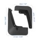 thumbnail image 5 of Coche Guardabarros Kit Salpicaduras Guardia Delantero Trasero Guardabarros Protector Negro, 5 of 6
