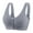 Gray, variant on Women's Front Closure Posture Everyday Comfort Bra Wireless Non-Paded
