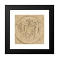 thumbnail image 2 of Giuseppe Cades 20x21 Black Modern Framed Museum Art Print Titled - Coat of Arms of the Rezzonico Family, Capped by a Princely Crown and Supported by Two Winged Victories (1767-1779), 2 of 5