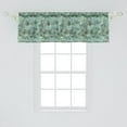 thumbnail image 2 of Ambesonne Vintage Window Valance, Victorian Curlicue Leaves, 54" X 18", Almond Green and Black, 2 of 3