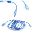 thumbnail image 2 of axGear Câble de Transfert de Données Synchronisation USB 2.0 AA Mâle à Mâle 3m 10 Pieds Bleu, 2 of 2