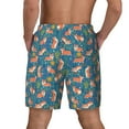 thumbnail image 2 of Lsque Mens Swim Trunks Corgi with Flowers Pattern - Bathing Suit Compression Liner - Beach Swim Shorts Swimwear - (S-3XL) - Stretch Quick Dry -Small, 2 of 9