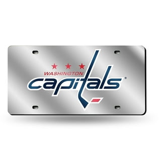 Washington Capitals License Plate Tag Mirror Finish Heavy Acrylic