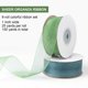 thumbnail image 2 of Cinta decorativa Mlurcu de organza transparente, 1 pulgada, 137 m, 6 rollos, 2 of 7