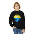 thumbnail image 3 of Penguin Sun Abstract - Youth Crewneck Sweatshirt, 3 of 4