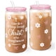 thumbnail image 2 of Vaso de cristal SANDJEST de 470 ml con tapa y pajita Inspirational, 2 of 8