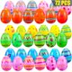 thumbnail image 2 of Huevos de Pascua de plástico Sizonjoy, 72 unidades, impresos, 8 cm de altura, 6 diseños, 2 of 7