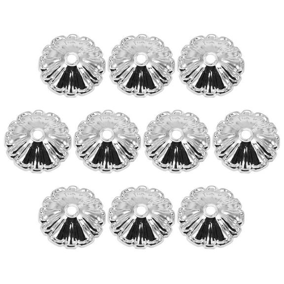 STRANDCHIC 10Pcs Flush Mount Ceiling Light Cover Silver Retro and Simple Style