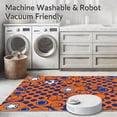 thumbnail image 5 of ODIKA 3'x5' Machine Washable Non-Slip Area Rug, Dynamic Sports Mosaic with Interlocking Playful Motifs High Traffic Rug, Orange, 677704, 5 of 5