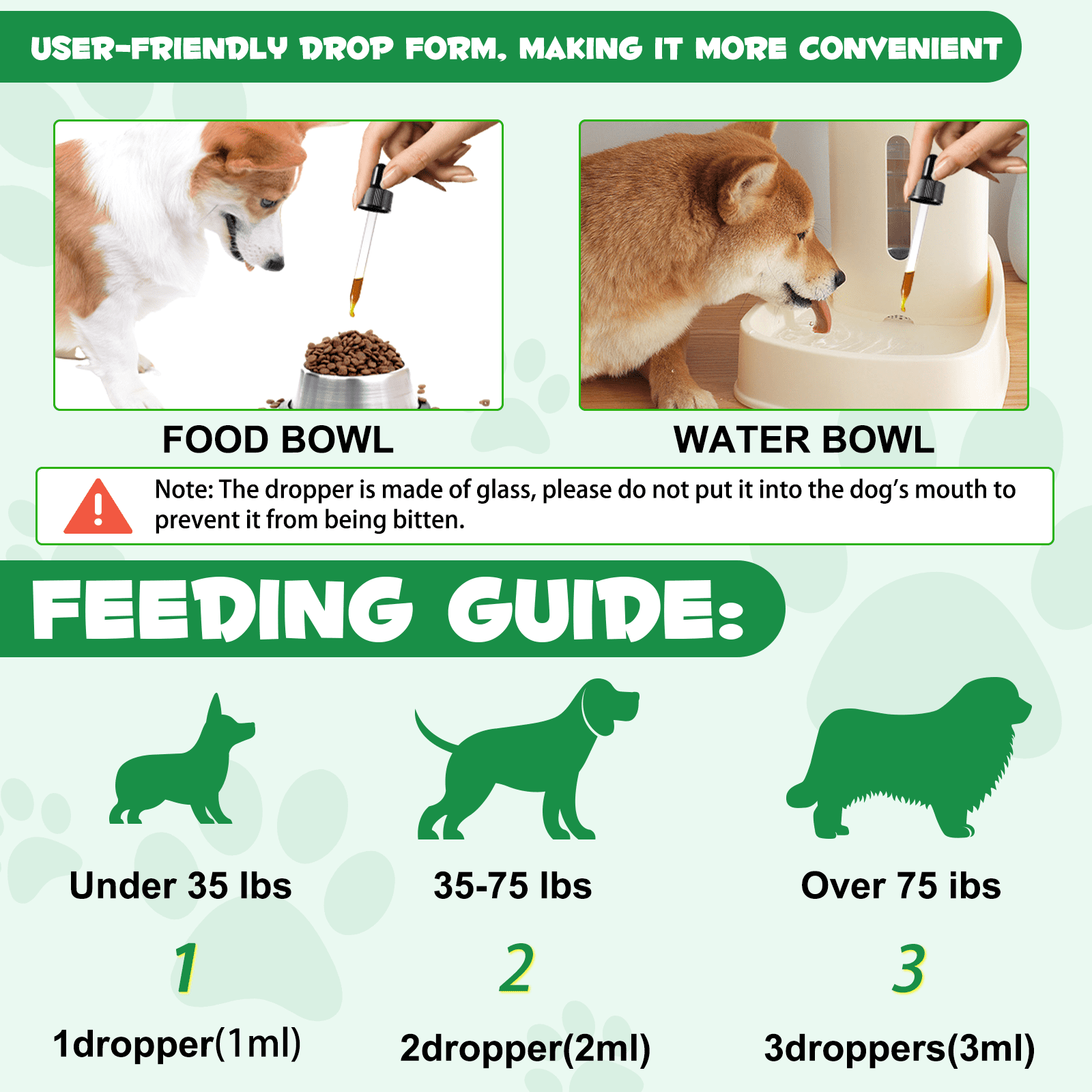 Oimmal Dog Digestive Comfort Liquid with Probiotics, Alcohol-Free, Daily Treats for Dogs - 2 oz(60ml) (3 Pack)