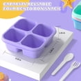 thumbnail image 3 of Contenedores de PreparacióN de Comidas (Paquete de 4), Lonchera Bento de 4 Compartimentos, Contenedores de PreparacióN de Alimentos Reutilizables, 3 of 5