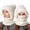 White, variant on Women's Winter Solid Color Versatile Cold Weather Neck Warmer Combined Hat Outdoor Riding Ear Cover Knit Soft Cap White
