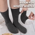 thumbnail image 3 of Loritta 6 Pairs Mens Wool Socks , Warm Cozy Boot Winter Thermal Socks for Men/Women, Size 6-12, 3 of 6