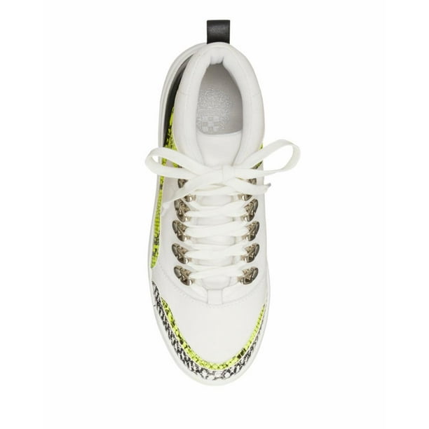 Vince Camuto SAMPHY HIGH YELLOW/BLK/PURE/NEON SNK SHOE 