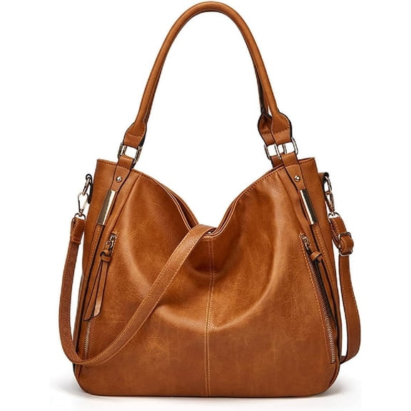 Handbags for Women Shoulder Tote Zipper Purse PU Leather Top-handle Satchel Bags With Tassle