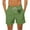 Green, variant on Kmdttou Men's Shorts Fashionable And Casual Heart-Shaped Printed Drawstring Pocket Beach Shorts (Regular and Big & Tall Sizes)