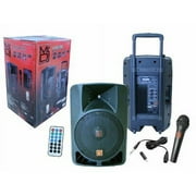 Mr. Dj USA PLED4000 2-Way 15-Inch Professional Dj/PA/Karaoke/Bluetooth USB MP3