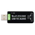 thumbnail image 1 of Waveshare USB Sound Card, USB Audio Module, Driver-Free, 1 of 5