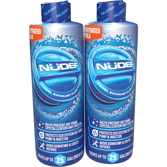NuDEF Diesel Exhaust Fluid Anti-Crystal Treatment - Treats 50 Gallons - DEF Additive & Stabilizer - Pack of 2