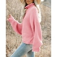 thumbnail image 4 of Sherrylily Fall Women Turtleneck Sweaters Batwing Pullover Winter Loose Knit Jumper, 4 of 7