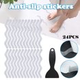 thumbnail image 2 of Bathtub Sticker Set 24 Pcs Non-Slip Safety Strip Diamond Texture Safety, 2 of 8