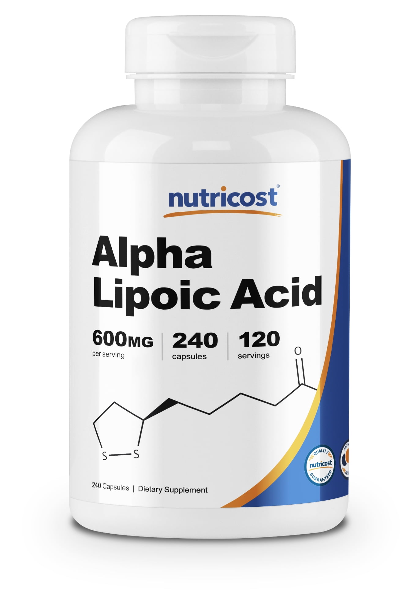Nutricost Alpha Lipoic Acid 600mg, 240 Capsules Gluten Free, NonGMO
