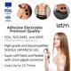 thumbnail image 3 of Electrodos iStim Super Soft de 5 x 5 cm para unidad TENS de masaje TENS/estimulador muscular - Gel 100 % japonés - 16 almohadillas reutilizables (5 x 5 cm - 16 unidades - Negro), 3 of 5