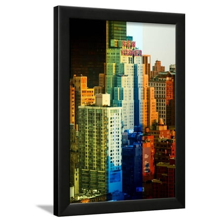 Nyc Hotel With Balcony Fine Art, White Frame, Full Size Photography, the New Yorker Hotel, Midtown Manhattan, NYC, US Framed Print Wall Art By Philippe Hugonnard ()