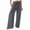 Gray Pants for Women, variant on LMOIPLI Women's Comfy Lounge Palazzo High Waist Vintage Loose Palazzo Pants Fashion Summer Clothes Loose Palazzo Pants Lightweight Long Pants Plain Color Dressy Bottoms Dark Blue S